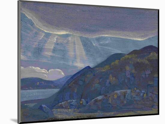 Rocks and Cliffs (From the Series Ladog), 1917-1918-Nicholas Roerich-Mounted Giclee Print