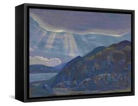 Rocks and Cliffs (From the Series Ladog), 1917-1918-Nicholas Roerich-Framed Stretched Canvas