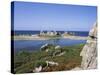 Rocks and Coast, Pors Bugalez, Brittany, France-J Lightfoot-Stretched Canvas