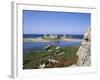 Rocks and Coast, Pors Bugalez, Brittany, France-J Lightfoot-Framed Photographic Print