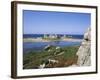 Rocks and Coast, Pors Bugalez, Brittany, France-J Lightfoot-Framed Photographic Print