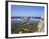 Rocks and Coast, Pors Bugalez, Brittany, France-J Lightfoot-Framed Photographic Print