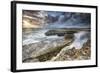 Rocks and Crashing Waves at Devil's Bridge-Roberto Moiola-Framed Photographic Print