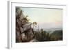 Rocks and Landscape-Frederic Edwin Church-Framed Giclee Print