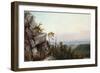 Rocks and Landscape-Frederic Edwin Church-Framed Giclee Print