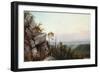 Rocks and Landscape-Frederic Edwin Church-Framed Giclee Print