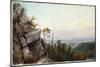 Rocks and Landscape-Frederic Edwin Church-Mounted Giclee Print