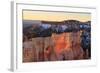 Rocks and Lone Pine Tree Lit by Dawn Light in Winter-Eleanor-Framed Photographic Print