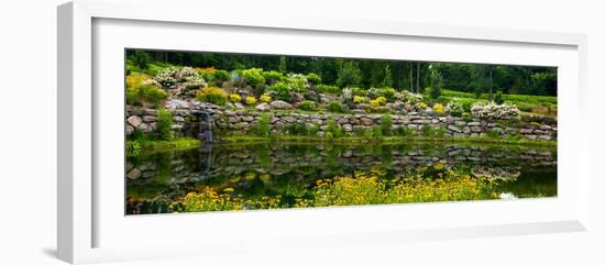 Rocks and plants in Rock Garden, Knowlton, Quebec, Canada-null-Framed Photographic Print