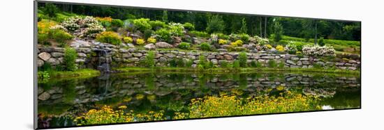 Rocks and plants in Rock Garden, Knowlton, Quebec, Canada-null-Mounted Photographic Print