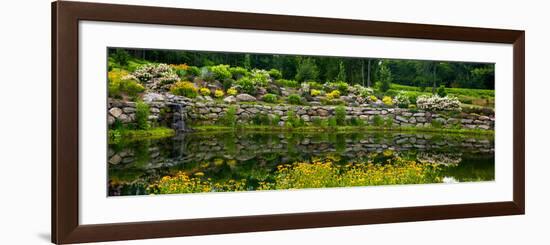 Rocks and plants in Rock Garden, Knowlton, Quebec, Canada-null-Framed Photographic Print