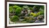 Rocks and plants in Rock Garden, Knowlton, Quebec, Canada-null-Framed Photographic Print