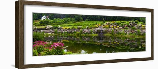 Rocks and plants in Rock Garden, Knowlton, Quebec, Canada-null-Framed Photographic Print