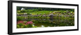 Rocks and plants in Rock Garden, Knowlton, Quebec, Canada-null-Framed Photographic Print