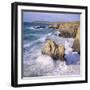 Rocks and Sea at Gwithian, Cornwall, England-Roy Rainford-Framed Photographic Print