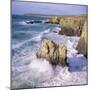 Rocks and Sea at Gwithian, Cornwall, England-Roy Rainford-Mounted Photographic Print