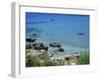 Rocks and Sea, Frangokastello, Crete, Greek Islands, Greece, Europe-Jean Brooks-Framed Photographic Print