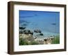 Rocks and Sea, Frangokastello, Crete, Greek Islands, Greece, Europe-Jean Brooks-Framed Photographic Print