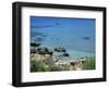 Rocks and Sea, Frangokastello, Crete, Greek Islands, Greece, Europe-Jean Brooks-Framed Photographic Print