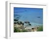 Rocks and Sea, Frangokastello, Crete, Greek Islands, Greece, Europe-Jean Brooks-Framed Photographic Print