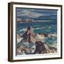 Rocks and Sea, Iona-Samuel John Peploe-Framed Giclee Print