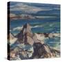 Rocks and Sea, Iona-Samuel John Peploe-Stretched Canvas