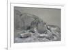 Rocks and Sea, Isle of Wight, (Drawing)-Augustus Wall Callcott-Framed Giclee Print