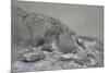 Rocks and Sea, Isle of Wight, (Drawing)-Augustus Wall Callcott-Mounted Giclee Print