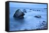 Rocks and Sea on the Fife Coast Near St. Andrews, Fife, Scotland, United Kingdom, Europe-Mark-Framed Stretched Canvas