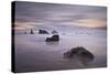 Rocks and Sea Stacks at Dawn, Bandon Beach, Oregon, United States of America, North America-James-Stretched Canvas