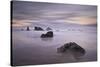 Rocks and Sea Stacks at Dawn, Bandon Beach, Oregon, United States of America, North America-James-Stretched Canvas