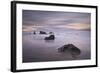 Rocks and Sea Stacks at Dawn, Bandon Beach, Oregon, United States of America, North America-James-Framed Photographic Print