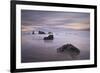 Rocks and Sea Stacks at Dawn, Bandon Beach, Oregon, United States of America, North America-James-Framed Photographic Print