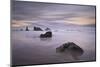 Rocks and Sea Stacks at Dawn, Bandon Beach, Oregon, United States of America, North America-James-Mounted Photographic Print