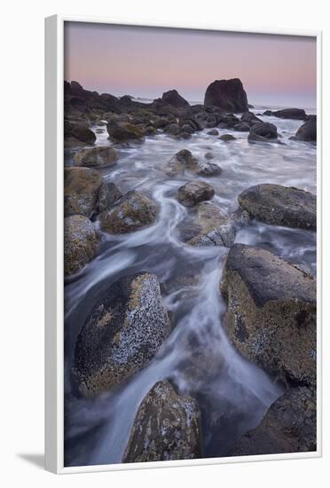 Rocks and Sea Stacks at Dawn, Ecola State Park, Oregon, United States of America, North America-James Hager-Framed Photographic Print