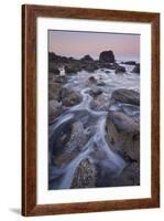 Rocks and Sea Stacks at Dawn, Ecola State Park, Oregon, United States of America, North America-James Hager-Framed Photographic Print