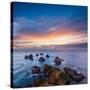 Rocks and Sea Stacks at Nugget Point Otago New Zealand, Sunrise-Travellinglight-Stretched Canvas