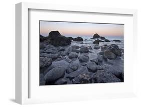 Rocks and Sea Stacks in the Surf at Dawn, Ecola State Park, Oregon, Usa-James Hager-Framed Photographic Print