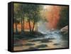 Rocks and Stream-YC Chiu-Framed Stretched Canvas