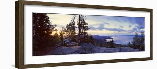 Rocks and Trees at the Lakeside, Lake Pielinen, Koli National Park, Lieksa, Finland-null-Framed Photographic Print