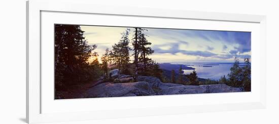 Rocks and Trees at the Lakeside, Lake Pielinen, Koli National Park, Lieksa, Finland-null-Framed Photographic Print