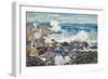Rocks and Waves and Figures (W/C on Paper)-Maurice Brazil Prendergast-Framed Giclee Print