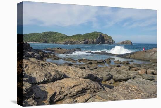 Rocks and Waves at Ponta Da Lagoinha, Buzios, Rio De Janeiro State, Brazil, South America-Gabrielle and Michel Therin-Weise-Stretched Canvas