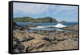 Rocks and Waves at Ponta Da Lagoinha, Buzios, Rio De Janeiro State, Brazil, South America-Gabrielle and Michel Therin-Weise-Framed Stretched Canvas