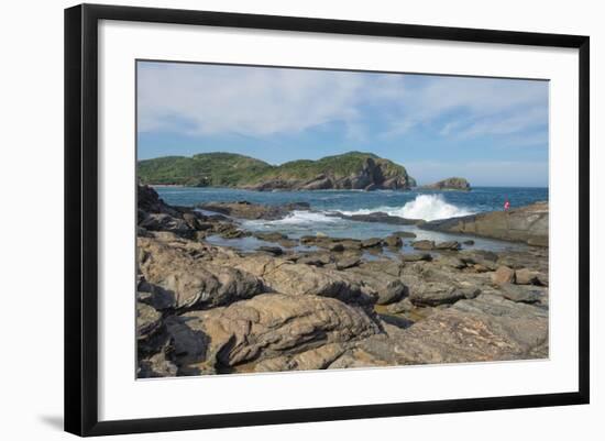 Rocks and Waves at Ponta Da Lagoinha, Buzios, Rio De Janeiro State, Brazil, South America-Gabrielle and Michel Therin-Weise-Framed Photographic Print