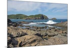 Rocks and Waves at Ponta Da Lagoinha, Buzios, Rio De Janeiro State, Brazil, South America-Gabrielle and Michel Therin-Weise-Mounted Photographic Print