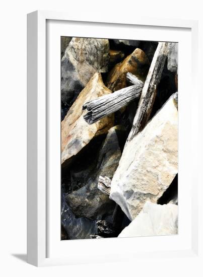 Rocks and Wood I-Alan Hausenflock-Framed Photographic Print