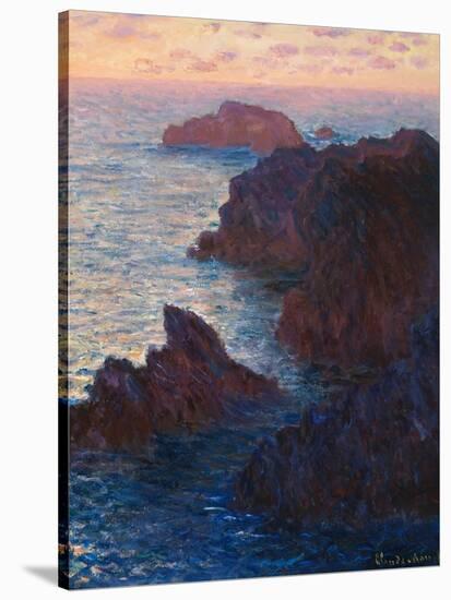 Rocks at Bell-Ile, Port-Domois, 1886-Claude Monet-Stretched Canvas