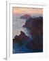 Rocks at Bell-Ile, Port-Domois, 1886-Claude Monet-Framed Giclee Print