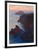 Rocks at Bell-Ile, Port-Domois, 1886-Claude Monet-Framed Giclee Print